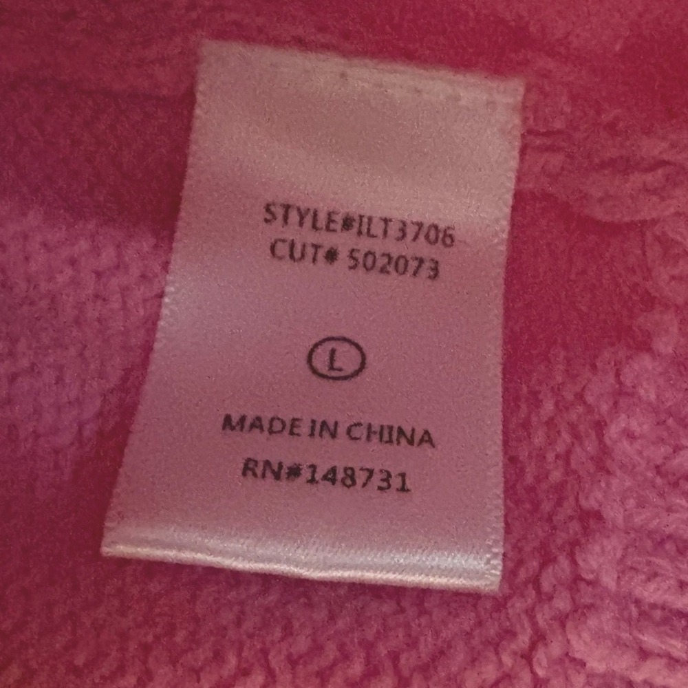 Lalavon Pink Bow V-Neck Puff Sleeve Knit Sweater Top Womens Large ILT3706 - Picture 4 of 6